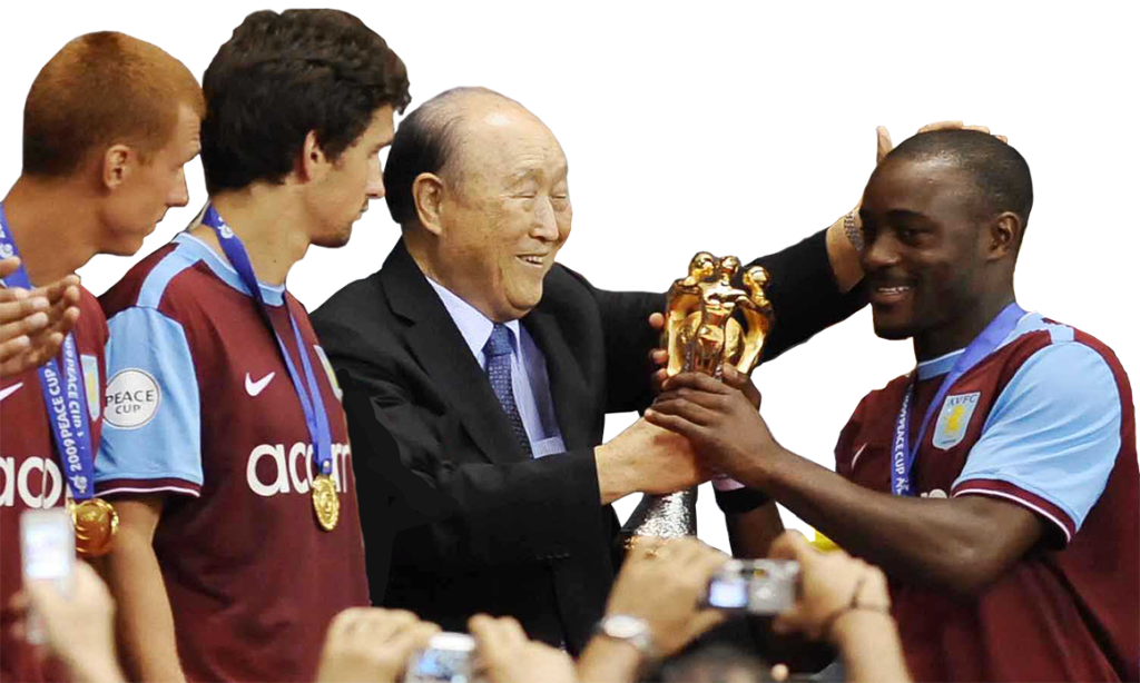 Rev. Moon at the Football Peace Cup.